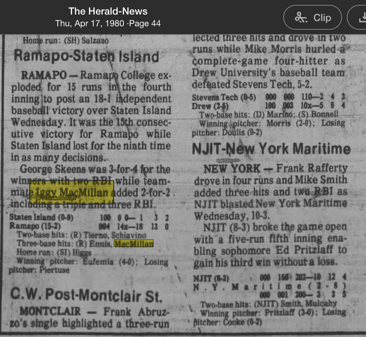 Scan of Ramapo-Staten Island, Herald-News