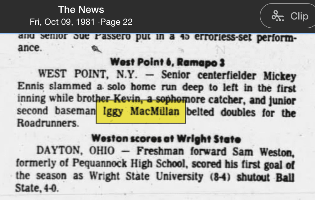 Scan of The News (North Jersey), October 9, 1981, The News (North Jersey)